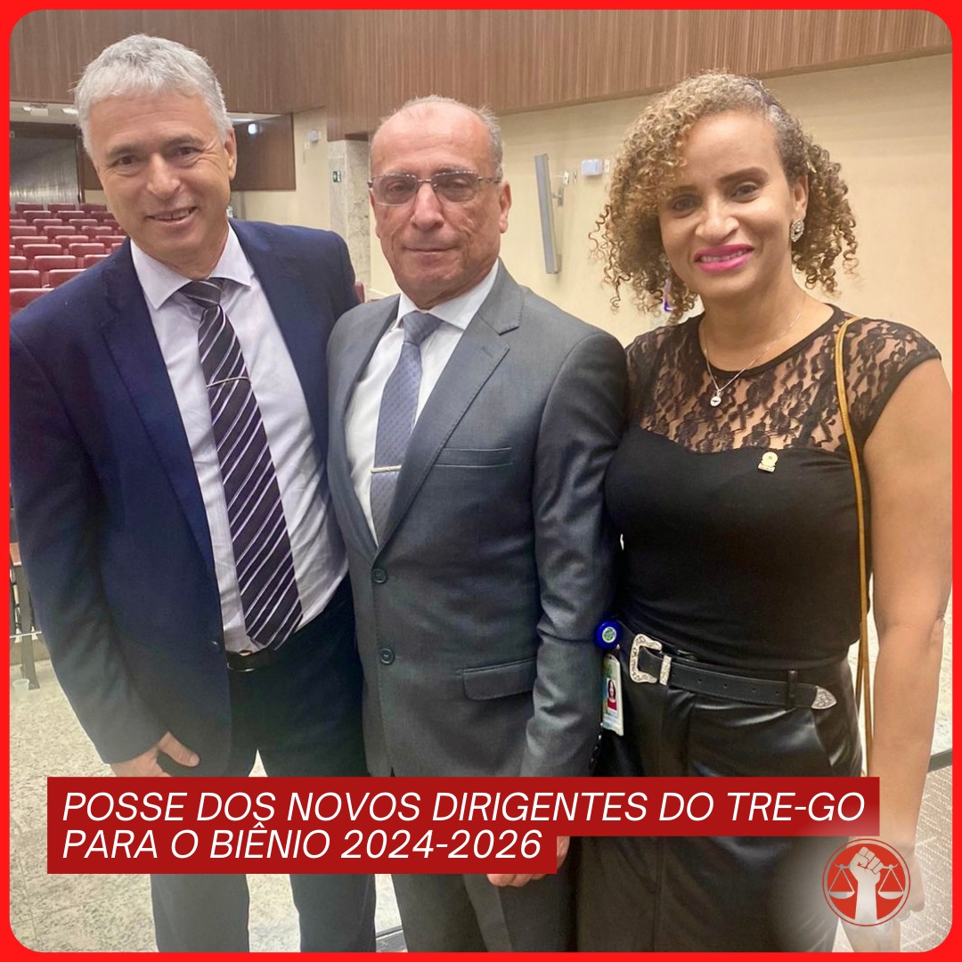 Sinjufego prestigia posse dos novos dirigentes do TRE GO para o biênio 2024 2026